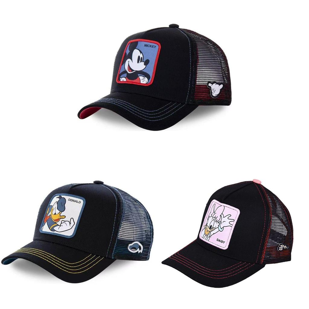 Mickey Mouse Embroidered Baseball Cap With Breathable Mesh For Summer Outdoor Activities