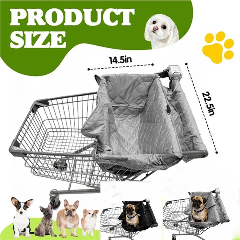 Portable Pet Stroller Cushion Cover Waterproof Shopping Cart Pet Cover  Grocery Cart