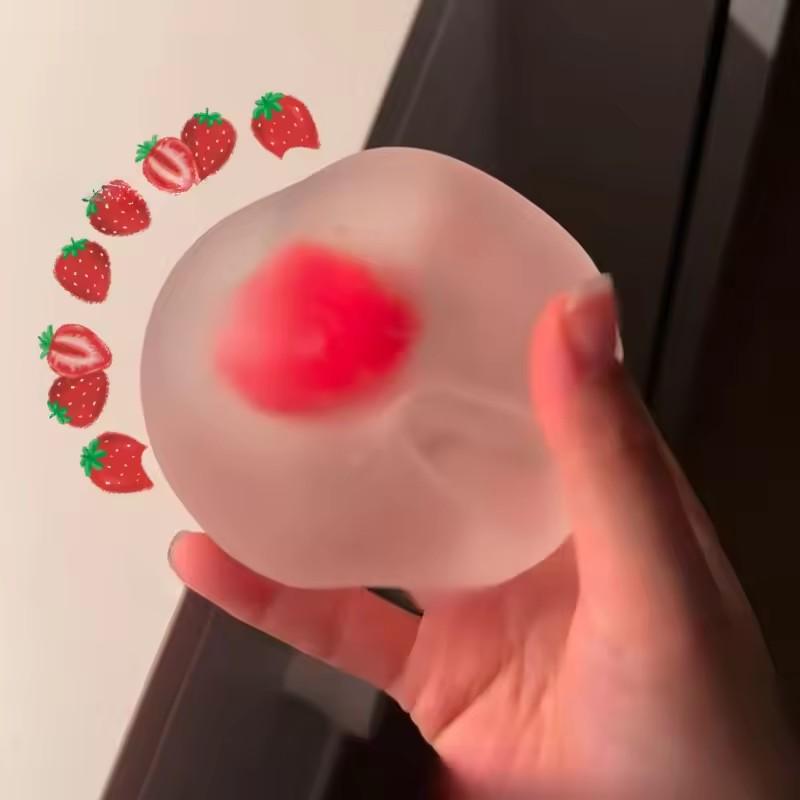 Strawberry  Squeeze Toys Relieve Stress And Vent Anger Toys Slow Rebound Stress Relief Toy Relieve Stress For Friends Adult