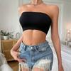 Women's Solid-Color Strapless Bandeau