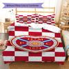 Heart of Midlothian Football Club Pattern Bedding,Quilt Set Quilt Cover Pillowcase Home Birthday Gift(1 * Duvet Cover + 2 * Pillowcase, Without Core)