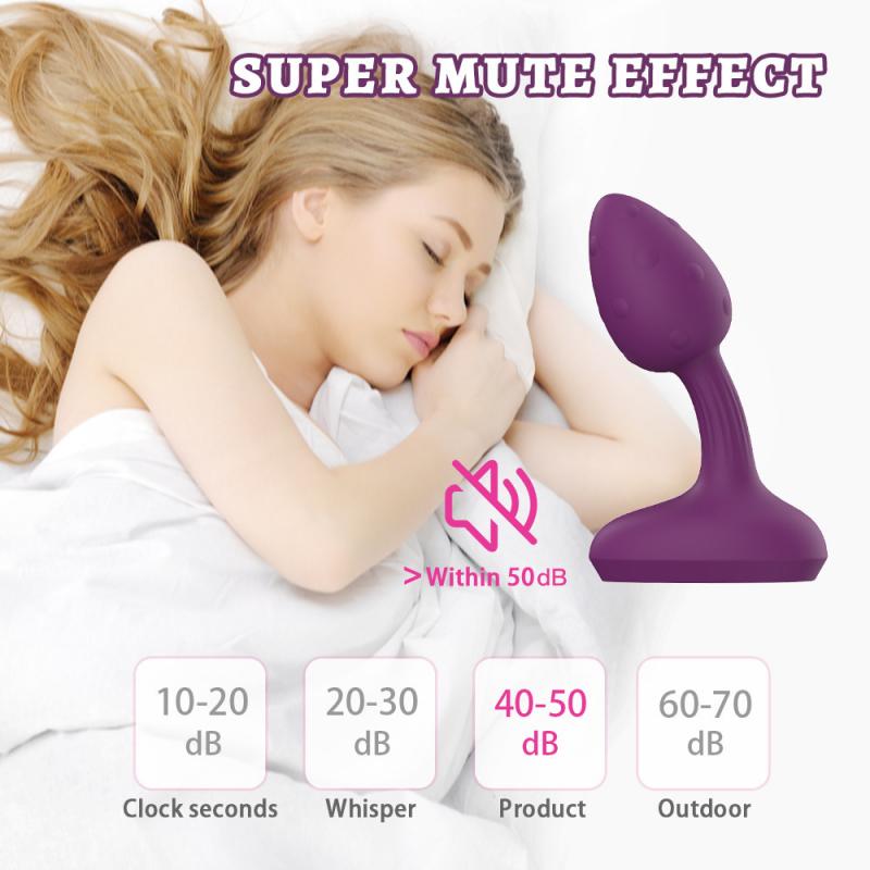 Vibrerende Butt Plug Prostata Massasjer Vibrator med fjernkontroll 10 vibrasjonsmoduser Silikon Oppladbar analplugg Sexleketøy for menn og kvinner