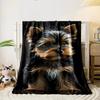 Yorkshire Terrier Puppy Blanket bedroom Blanket for Livingroom Couch lunch break Soft throw for Friend's festival Gift