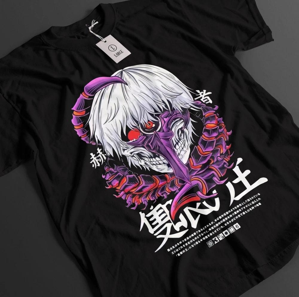 Tokyo Ghoul Shirt Kaneki Ken Tshirt Touka TShirt Juuzou Top Horror Anime Tee S