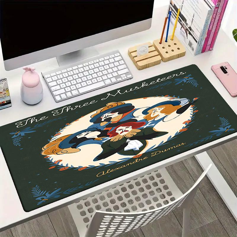 The Three Musketeers Theme Mouse Pad, Non Slip Rubber Base, Multifunctional Office & Home Decor, Perfect for Workspace Personalization.