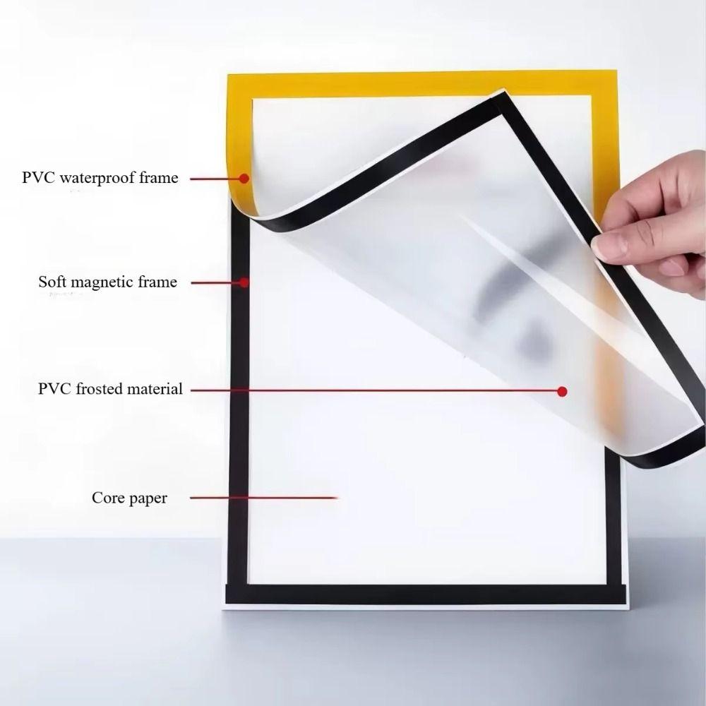 Matte Finish Magnetic Photo Frame PVC Photo Display Frame  Bulletin Board