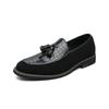 Trendy men's loafers Fashion Tassel designer style Comfortable men's wedding party and office leather shoes Plus Size 38-48
