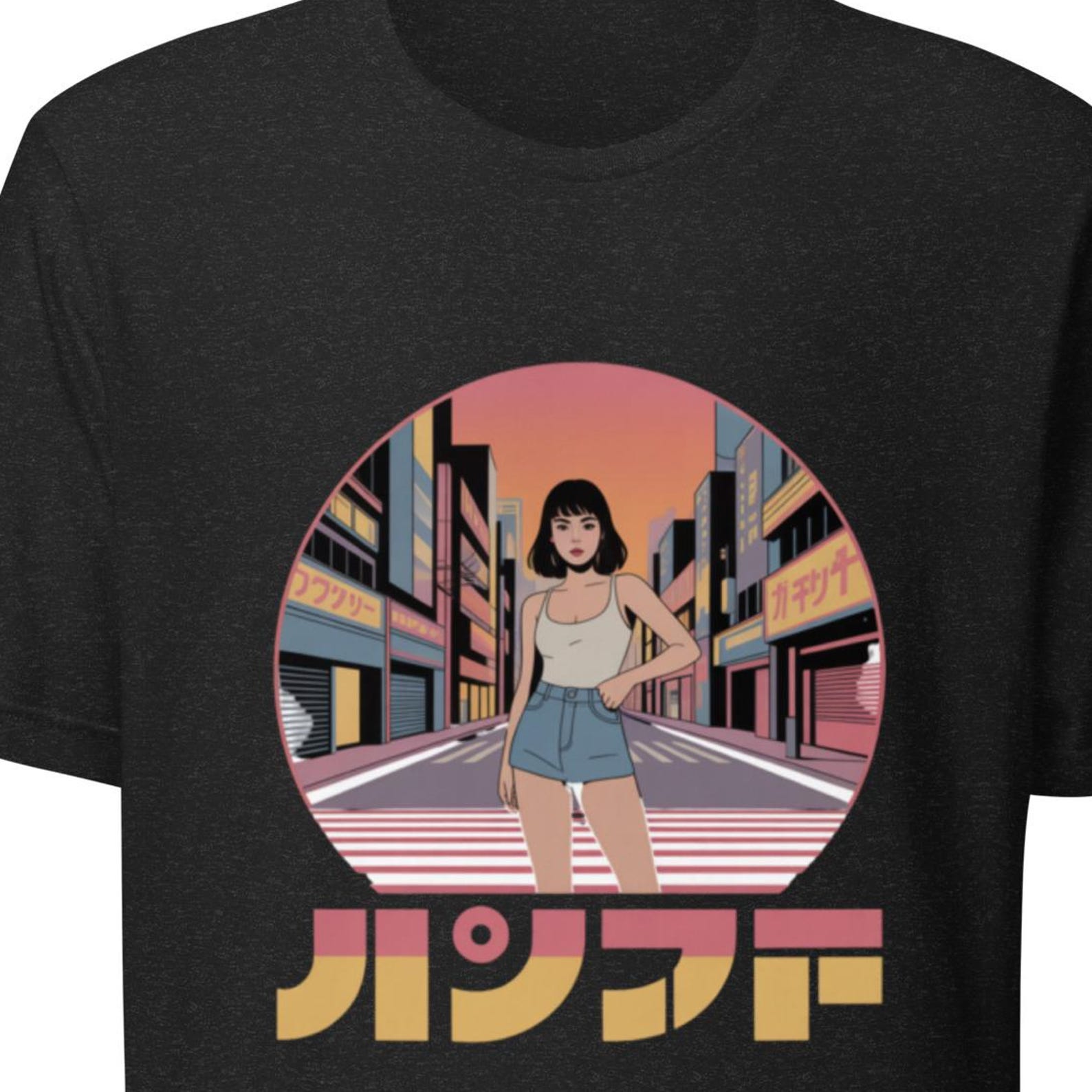 Retro Tokyo Girls T-Shirt | Japanese Street Style Harajuku Graphic Tee L