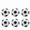 6 Pieces 23 Mm Table Soccer Ball Black and White Foosball Standard Fit Replacement