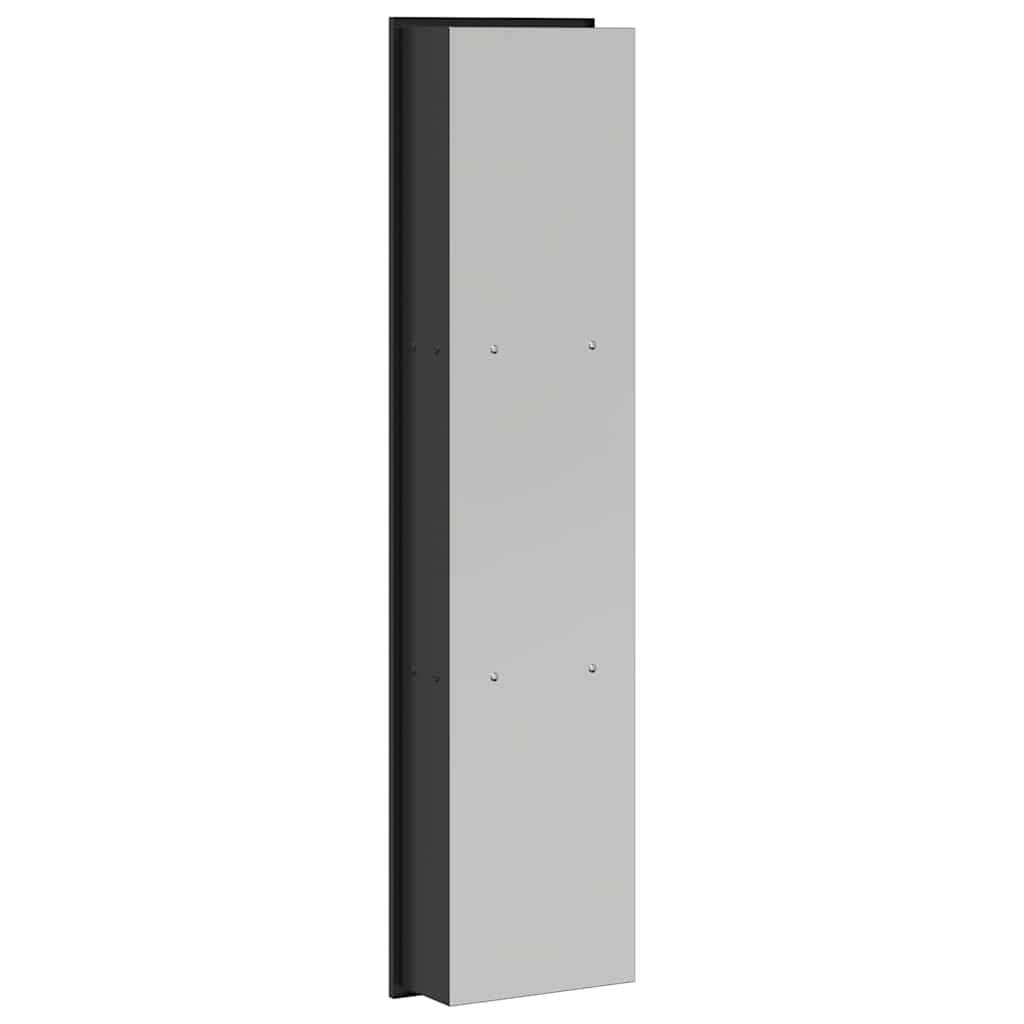 Shower Niche Shelf Black 90 x 20 x 9.5 cm Stainless Steel