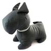 Les Trésors De Lily [N4269] - 'Scottish' Black and White Doorstop Plush Toy (rhinestones) - 30x26x10 Cm