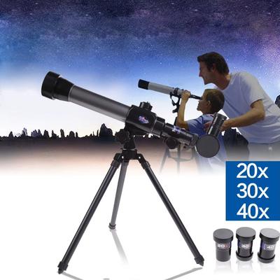 Children's Educational Astronomical Refractor Telescope With 20x 30x 40x Eyepieces, Science Beginner Monocular Kit For Stargazing Nature
