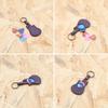 PU Leather Picks Bag and Picks Carrying Case with Keyring for Guitar Bass Ukulele Guitar Picks Holder Case with 5 Picks