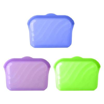 Leakproof Silicone Food Storage Pouches Reusable For Travel Lunch Meal Preps Dishwasher Safe Design