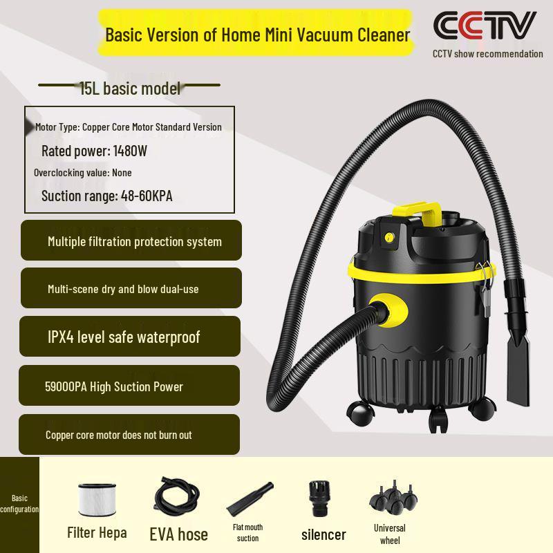 

JaniPu High Suction Wet/Dry Vacuum Cleaner for Home, Car Wash, Commercial & Renovation Cleaning