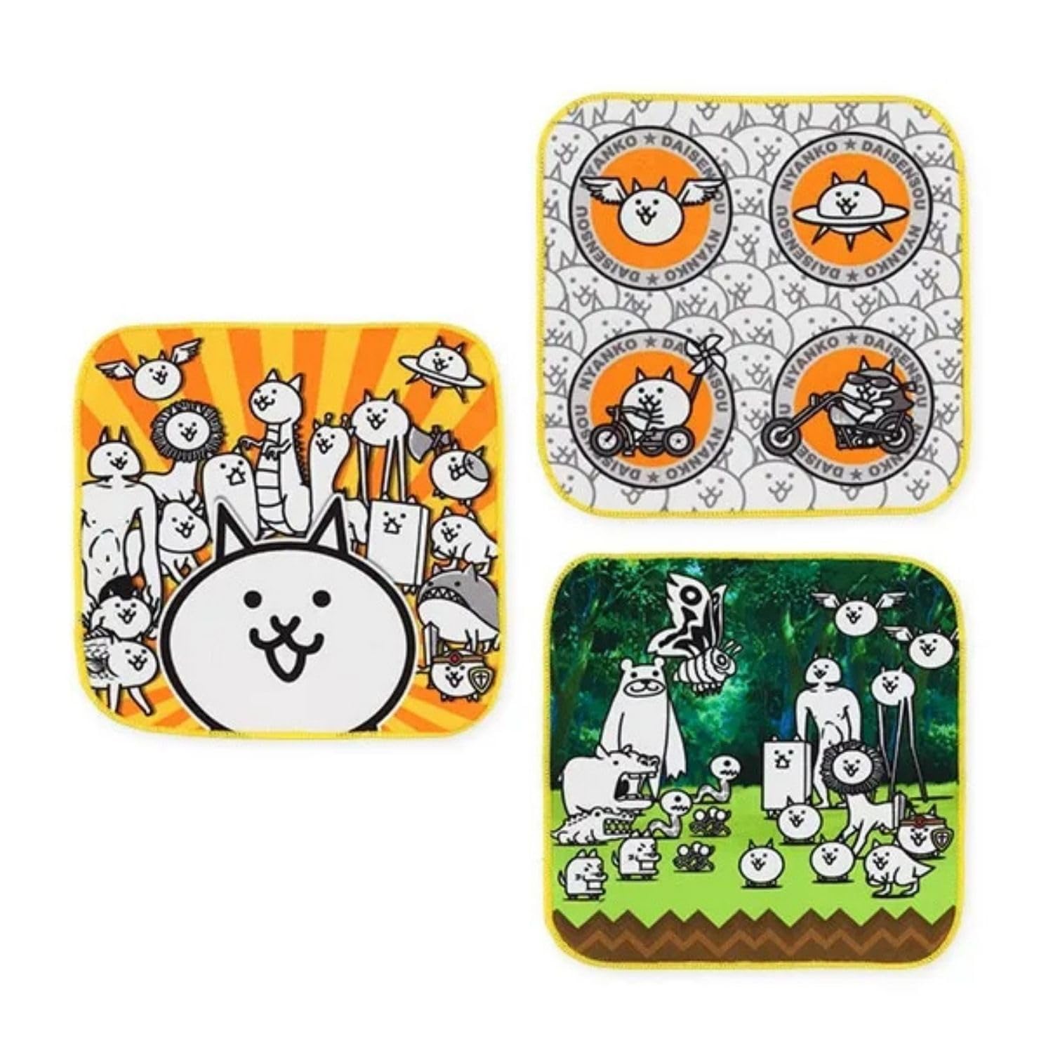 Salonje Mini Towel Set The Battle Cats 16x16cm 26512 3-Piece -