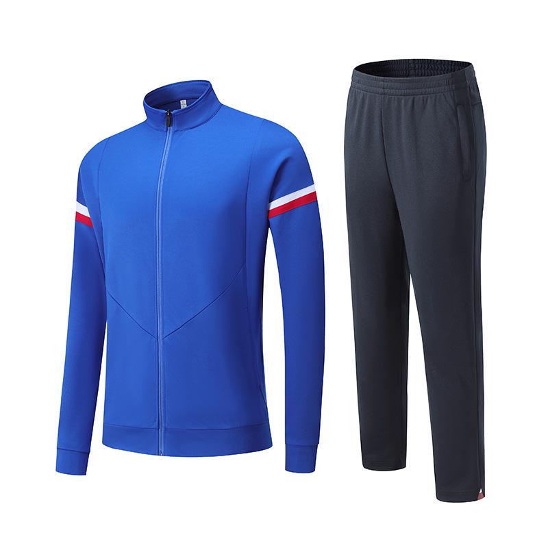 Unisex Autumn/Winter Sportswear Set: Comfortable, Warm Long-Sleeve for Outdoor Runs & Group Activities, Customizable Design.