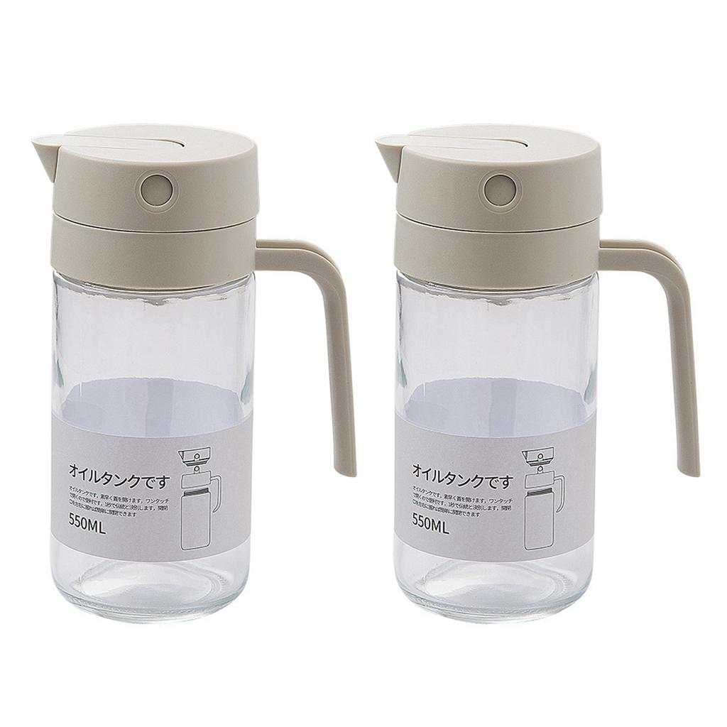 550ml Automatic Olive Oil Dispenser Bottle Large Capacity Sealed Oil Bottle For Salads