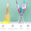 8pcs Cute Unicorn Rainbow Straws Reusable Plastic Straws Girl Birthday Party Supplies Unicorn Party Favors