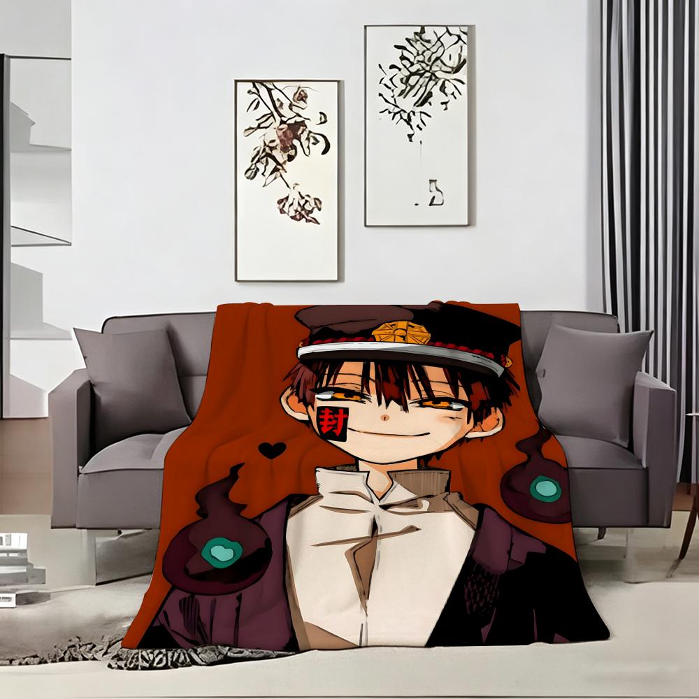 anime character H-HanakoS kunS Throw Lightweight 240g Flannel Blanket Soft Skin-friendly for Summer Cooling