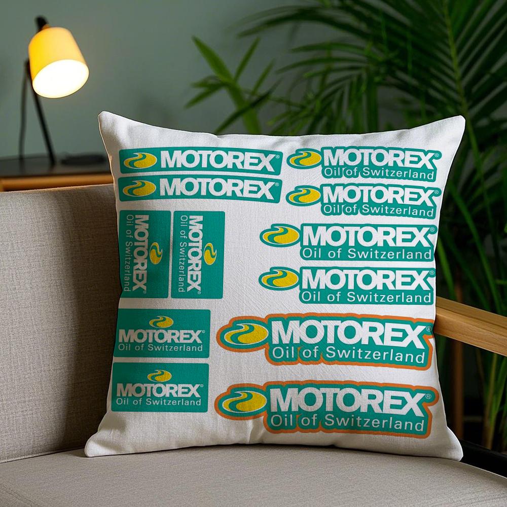 M-Motorexs Oil Cushion Cover Plush Fabric Soft Double-Sided Printed Sofa Pillow Case Colorfast Home Decor Gift