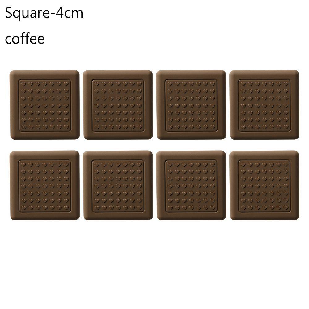 8PCS Mute Self-Adhesive Table Leg Caps Furniture Leg Pad Sofa Chair Feet Cover Floor Protector