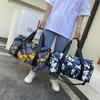 New graffiti sports fitness bag dry and wet separation large capacity travel bag independent shoe compartment fashion storage bag