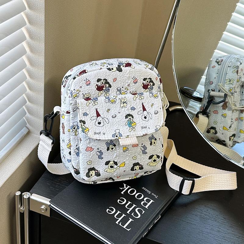 Fashion Small Bag New Trendy Small Fresh Student Messenger Bag Cute Girl Small Canvas Bag
