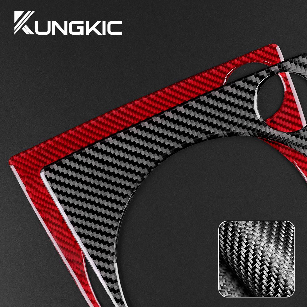 Real Soft Carbon Fiber For Volkswagen Beetle 2012 2013 2014 2015 2016 2017 2018 2019 Car Gear Shift Panel Sticker Accessories