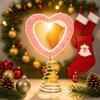 Valentine's Day Tree Topper Velvet Twist Heart Treetop Ornament Romantic Pink Heart Decoration for Home Wedding Christmas Party Supplies