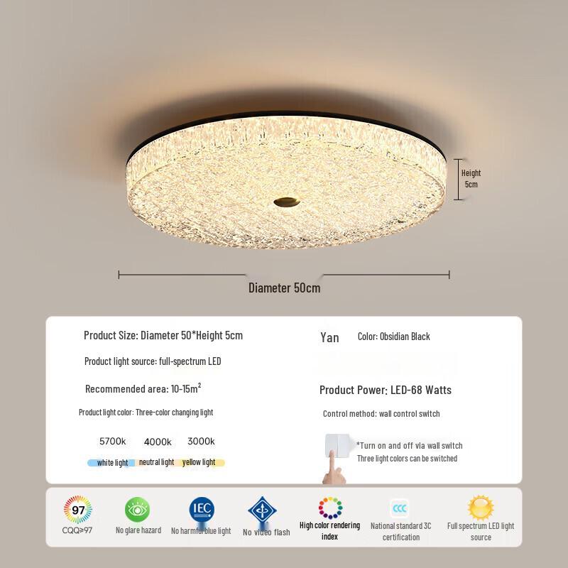 Pailide Italian Minimalist Bedroom Ceiling Lamp