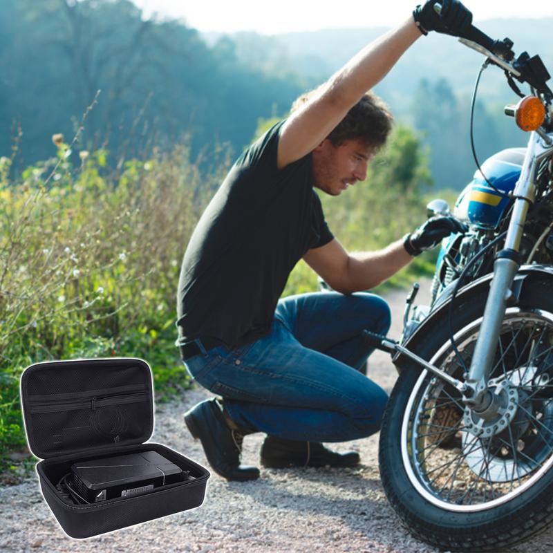 Hard EVA Travel Carrying Bag Storage Case for Motorcycle Charger Car Inflator Pump Smart Electric Car Tire Pump Storage Supplies