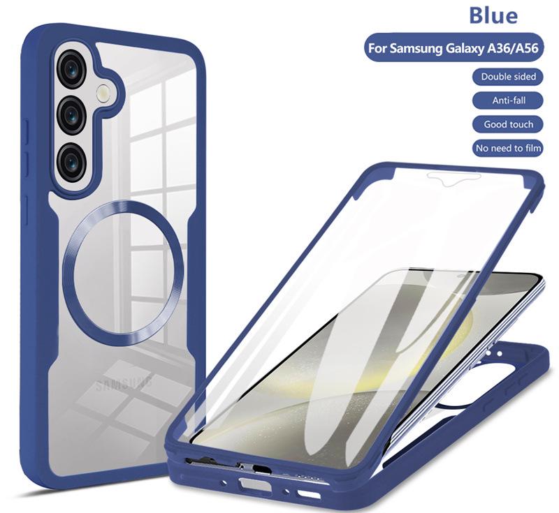 Magnetic Adsorption Transparent Case for Samsung S26/S25FE/S22/S24/S23 Ultra/A17/A16A - Full Coverage