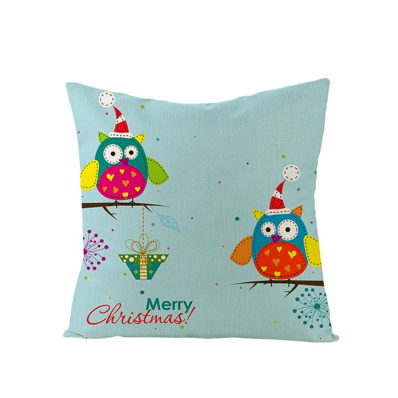 Christmas Single Pillowcase Car Sofa Cushion Cover Home Decor Pillowcase
