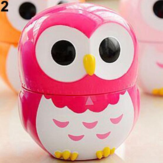 1 Stück Eule Design 60 Minuten mechanische Küche Kochen Timer Uhr lauter Alarm