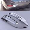 2pcs Plastic Silver Rear Bumper Chrome Fog Light Lamp Trim Molding Cover Frame Fit For Nissan Sentra Sylphy 2013 2014 2015