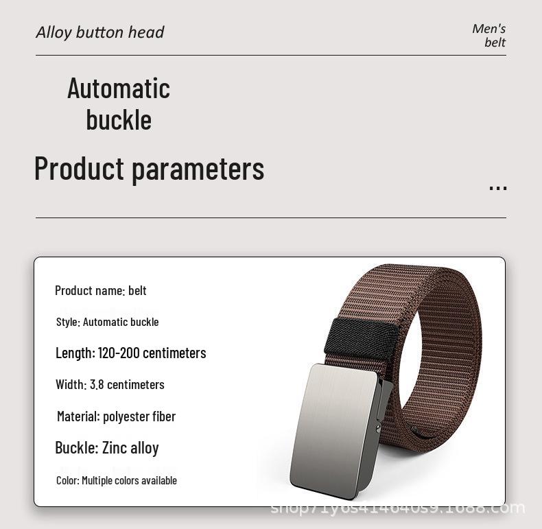 Men's Durable Non-Slip Woven Leather Belt with Alloy Buckle