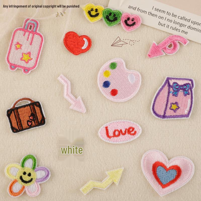 Cartoon Embroidered Computer Patch, DIY Cloth Sticker, Clothing & Handbook Accessory