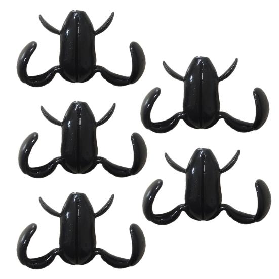 

5 шт. 5 см/2,25 г силіконова приманка для жаби, реалістична багаторазова штучна м’яка приманка для жаби, прісноводний окунь, аксесуари для риболовлі на форель, прісноводний окунь.