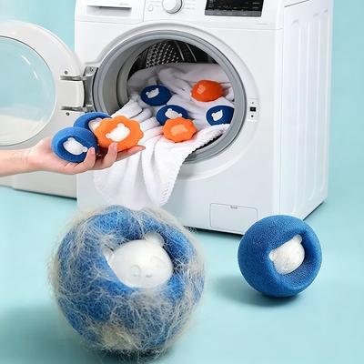 1-5Pcs Reusable Pet Hair Remover Laundry Balls, Washing Machine Fur Lint Catcher for Cat Dog Hair Removal