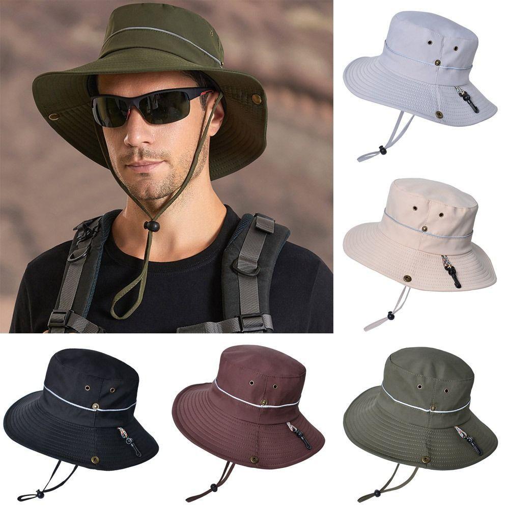 

Летняя унисекс охота поход солнце шляпа ведро кепка широкополая шляпа буни
