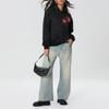 Women's Fall Fashion Hoodies Star Print Long Sleeve Hood Loose Fit Fleece Sweatshirt