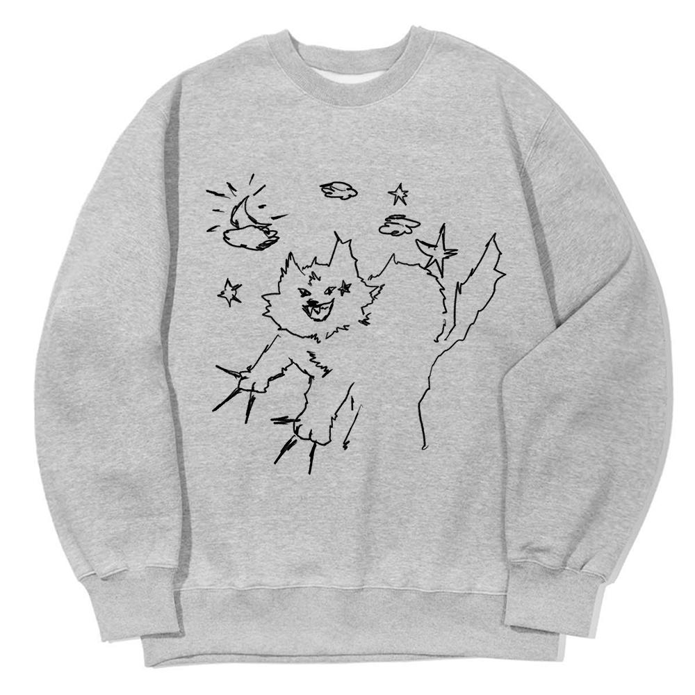 AWESOMEUS Cat Monster Sweat Shirts_3 Color