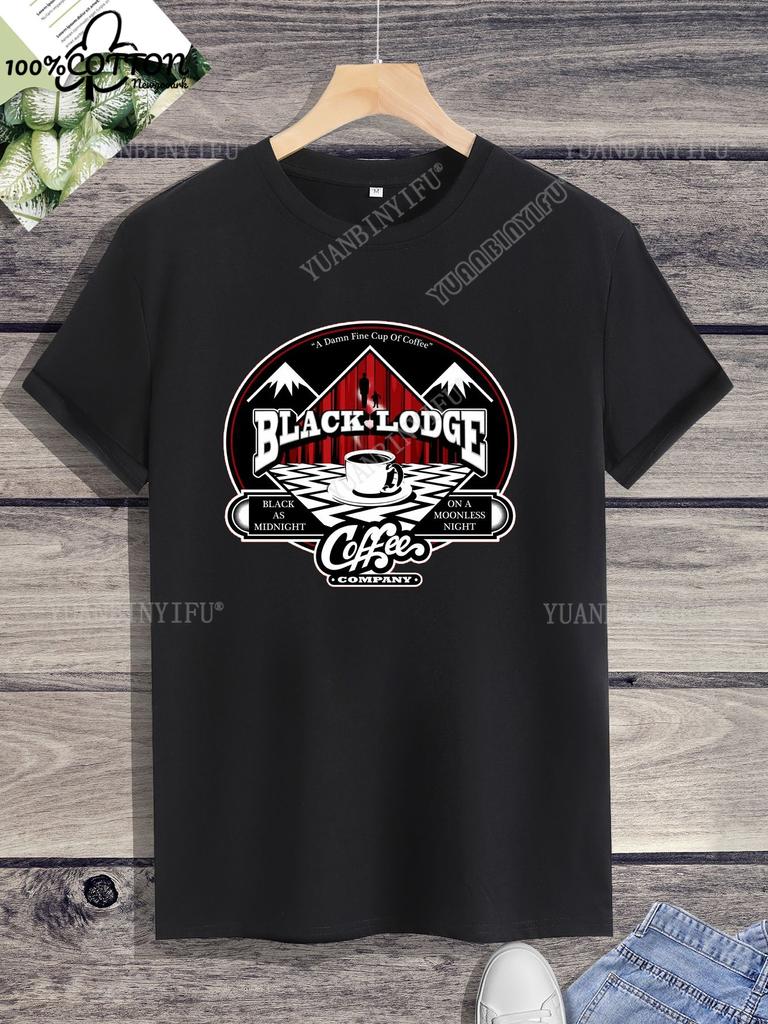 Leisure Classic Film TWIN PEAKS Printed Cotton T-shirt Top Unisex Short Sleeve Short-sleev O-neck Streetwear S-6XL