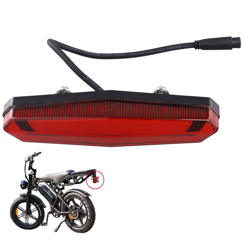 A51K-High-Brightness Brake Tail Light Headlight Safety Warning Accessory For Ouxi V20 Electric Fatbike