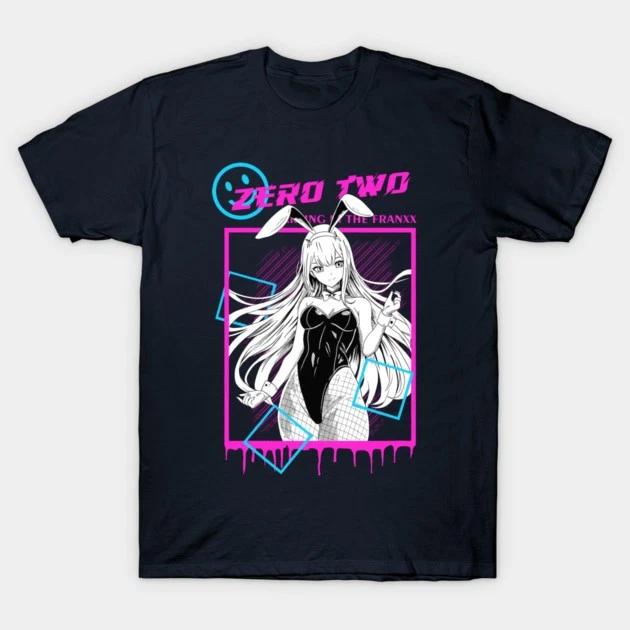 Bunny Zero Two Waifu Shirt Anime Darling In The Franxx Waifu Black Tshirt V2 S