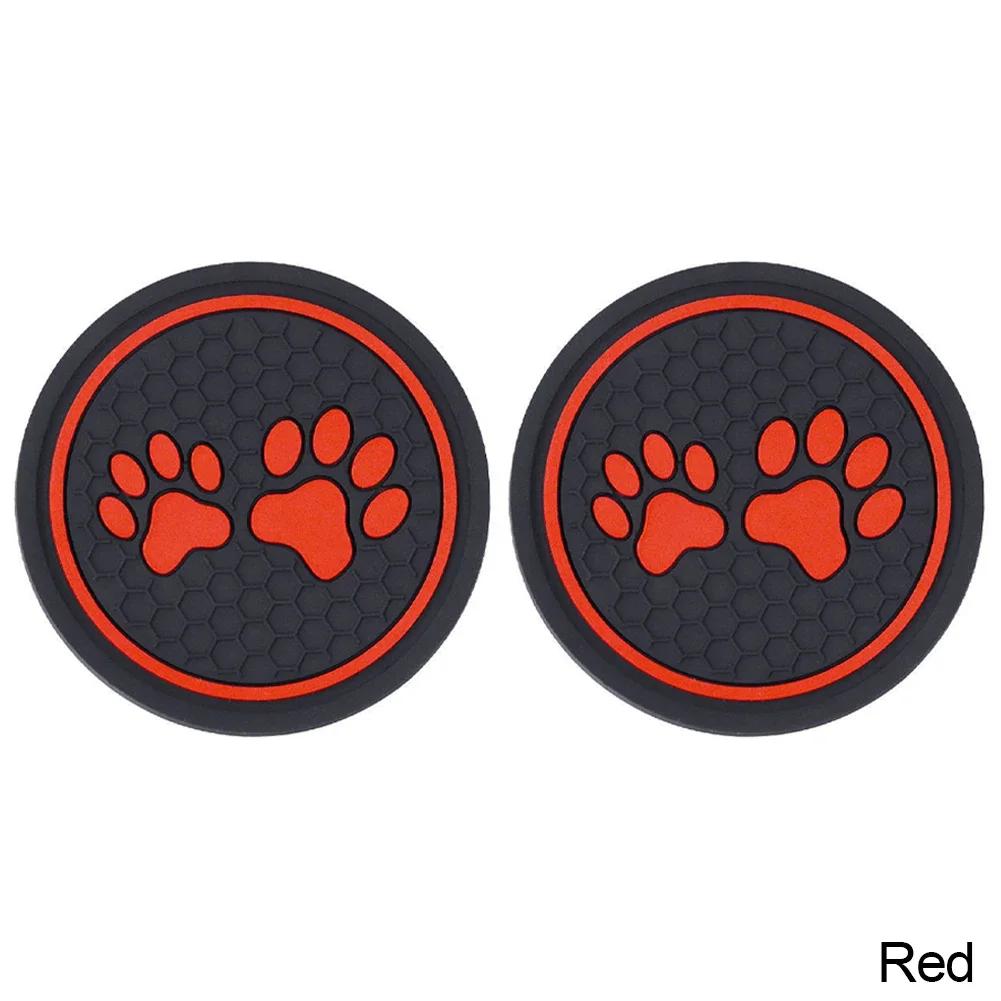 2PCS Car Coasters Cup Mat Universal Holder Anti Slip Bottle Pad Insert Pads Interior Most Water Cups Car Accessories