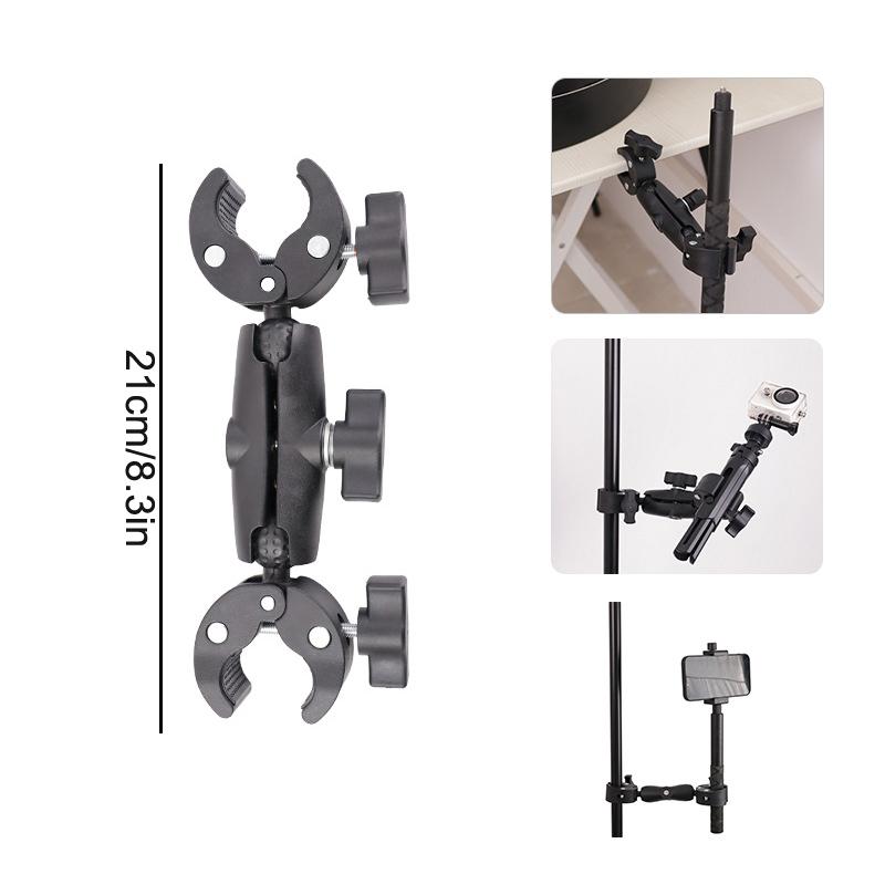 1 Piece Bike Motorcycle Handlebar Support Bracket Camera Super Clamp Mount Holder For Go Pro 13 12 11 Insta360 X3 X4 Dji Parts