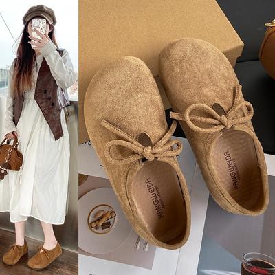 Flat Bottom All-inclusive Women's Soft Sole Comfortable Doudou Shoes Spring and Autumn New One-pedal Pregnant Women Boken Single Shoes