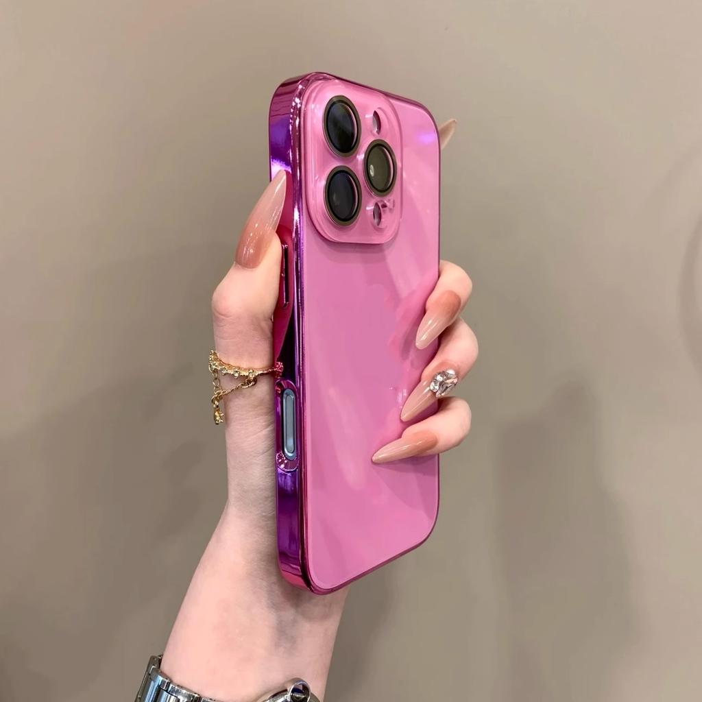 Light Luxury Tempered Glass IPhone 17 Promax Phone Case Apple 15 New 14 All Include Lens Film Protective Case